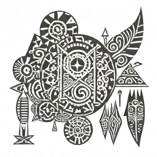 Mexican Tribal Tattoo Nayarit