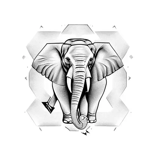 Elephant With Letters