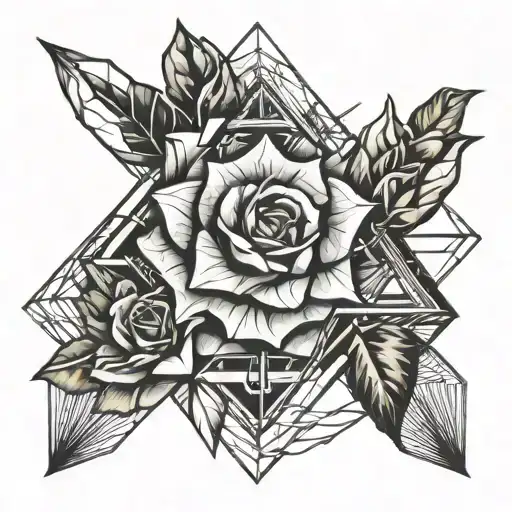 Crystal Rose And Book And Motherboard Wires