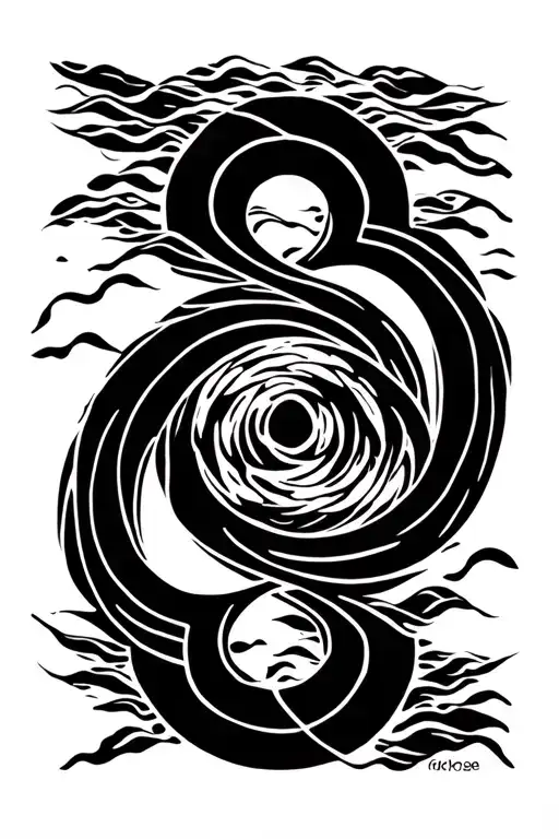 Water Japanese Symbol Merging