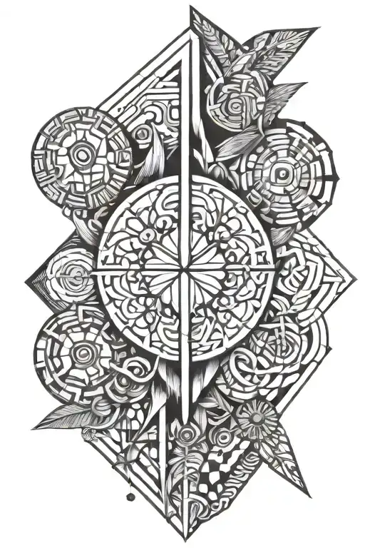 Iquin Word Tattoo Design