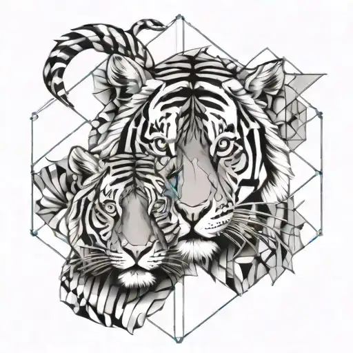 Tiger And Leo Signs Intertwined