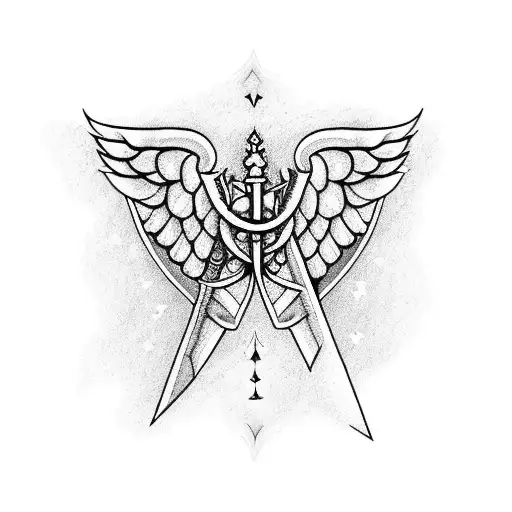 Sword Libra And Angel's Wings