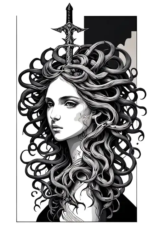 Medusa With Dagger