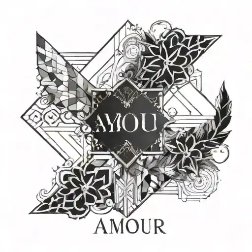Combining The Word Amour With Boyfriend's Name Anson With His Date Of Birth September 14
