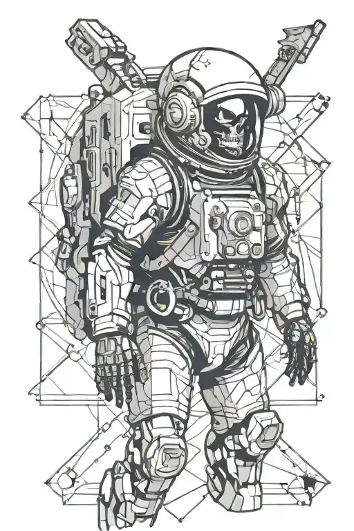 Skeletal Astronaut
