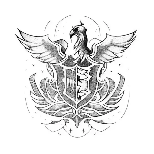 Harry Potter Phoenix Flowers Vertical