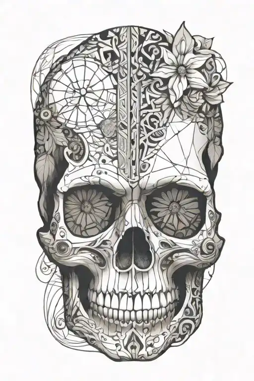 Side View Skull And Spiritual Awakening