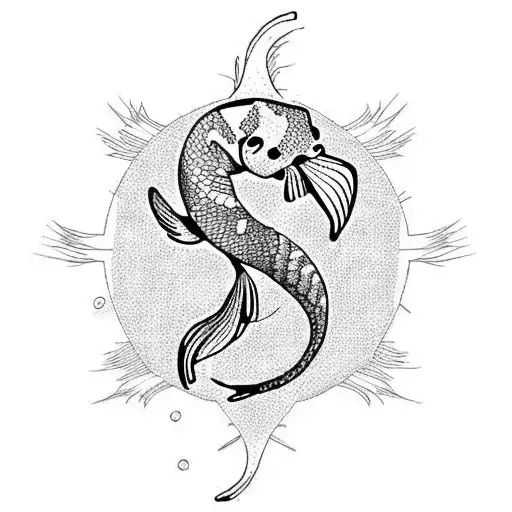 Koi Fish Long Tail Algae