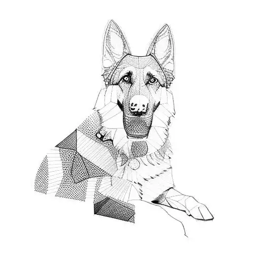 A German Shepherd Dog