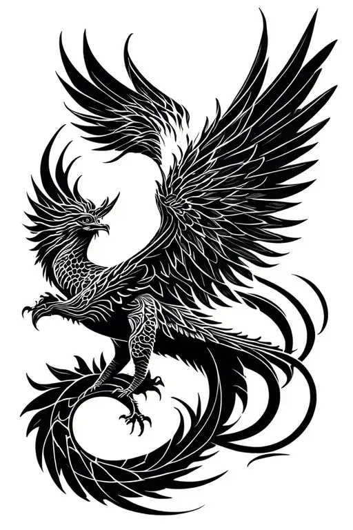 Phoenix Dragon And Dove Masculine