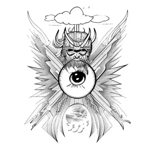 A Combination Of The Fall Of Icarus And The Eye Of Lucifer