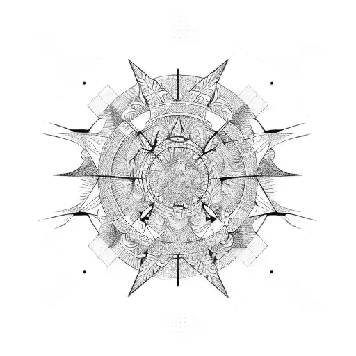 An Abstract Representation Of A Music Festival