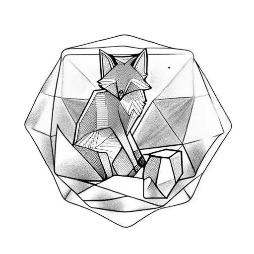 Fox Sleeping On A Dice