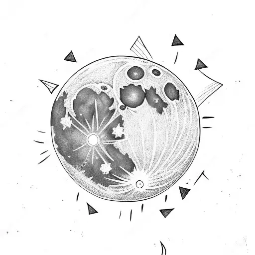 Moon With Fineline