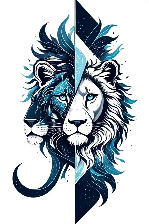 Leo And Aquarius Split Down The Middle