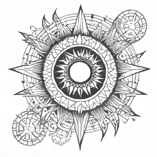 Moon Sun Stars Hands Spiritual