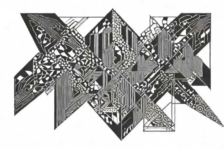 Line Tattoo By The Name Abhishek