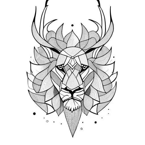 Springbok With Lion And Proteas