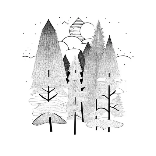 Wood Forest Mountain Bracelet