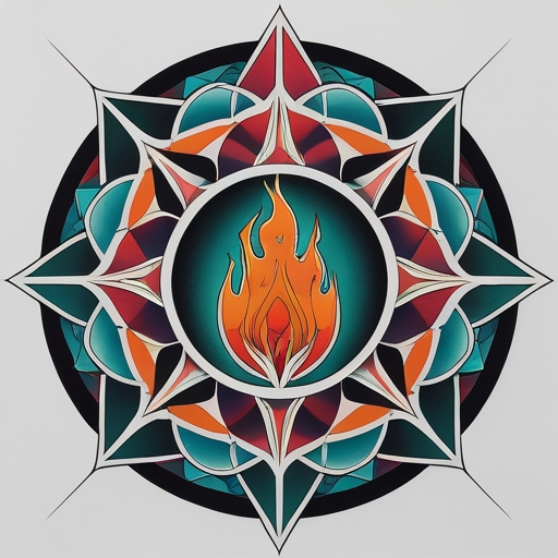Sacred Flame of the Moon Tattoo idea