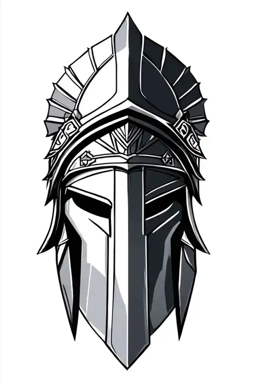 Spartan Helmet Marcus Aurelius Face Sword Sailing Ship