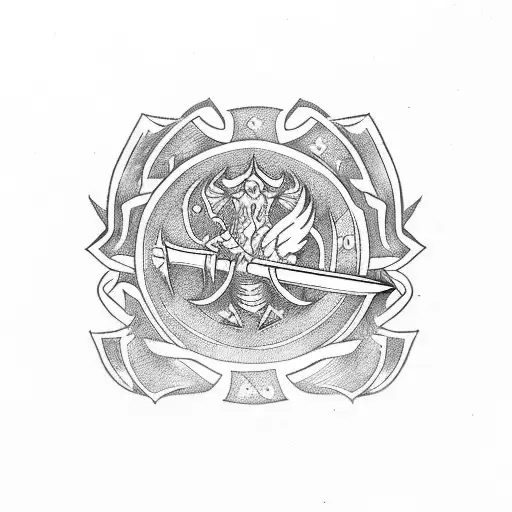 Radiant Rank Badge From Valorant With A Sword