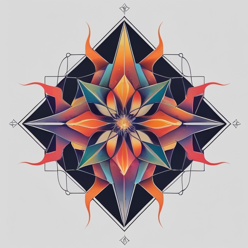 Moonlit Flames of Fate Tattoo idea