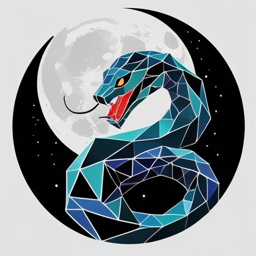 Moonlit Shadow of the Serpent Tattoo idea