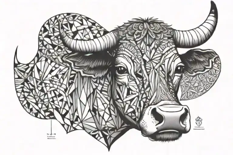 Cow Face With January Birth