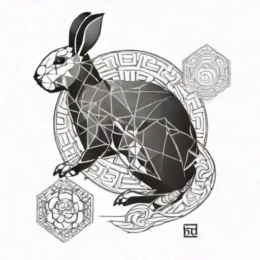 Year Of The Rabbit Chinese Zodiac With Water And Earth Elements