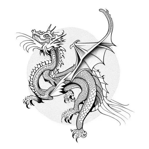 Dragon With Patterns