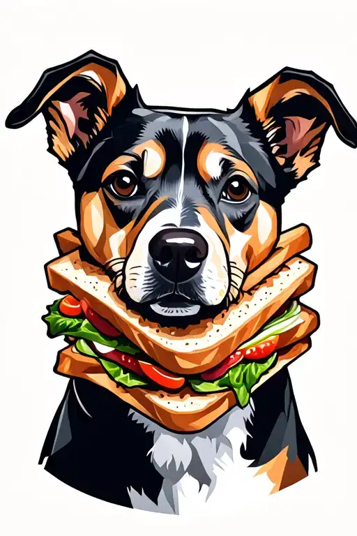 Dog And Sandwich