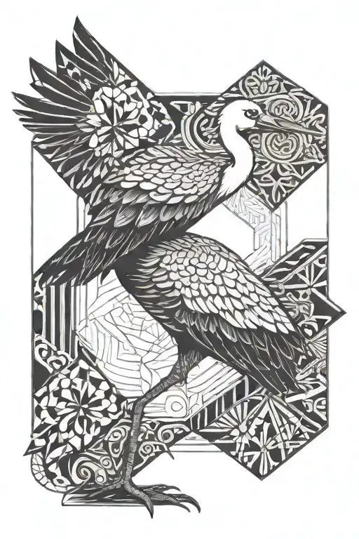 Stork Bird Standing Tall