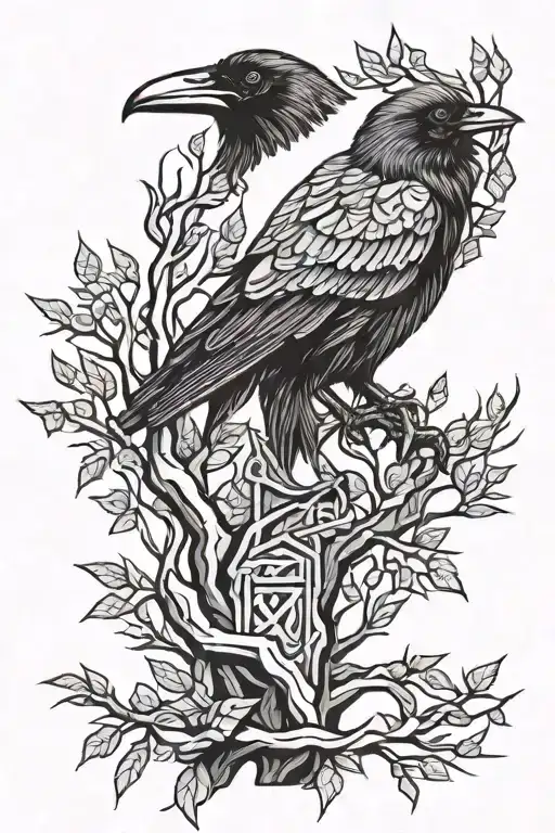 Raven In The Trees