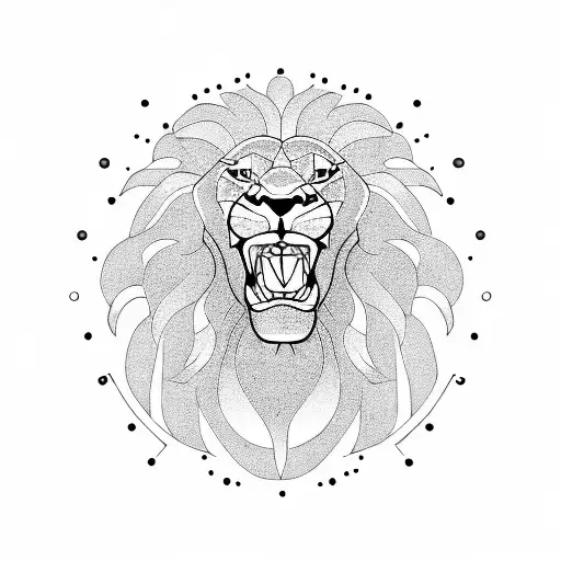 Happy Smile Lion In Sunny Alchemy