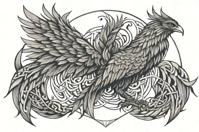 Phoenix Rising From The Ashes