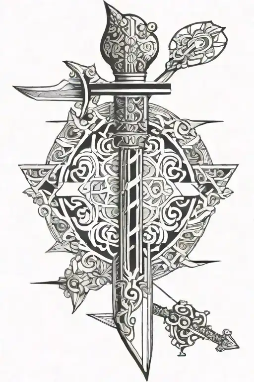 Nosce Te Ipsum With Sword And Heart And Mind