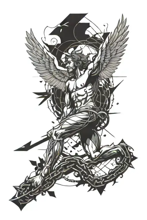 Icarus Falling From Chain Of Judgement