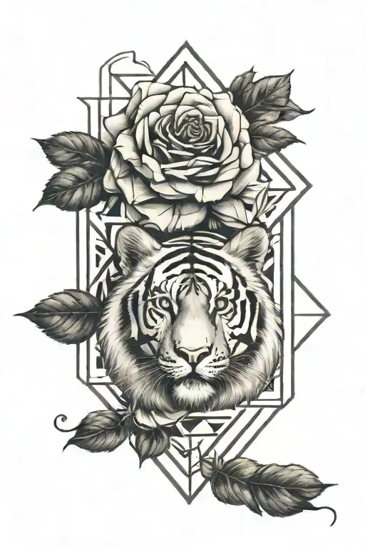 Tiger Rose Surrounded
