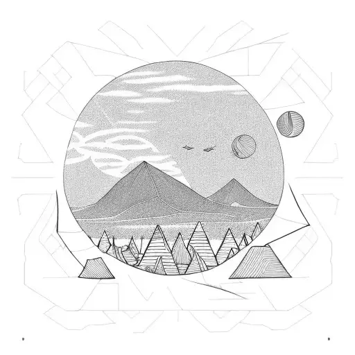 Sunset Over Green Hills