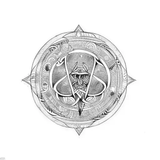 Viking Valhalla Vegvisir Odin