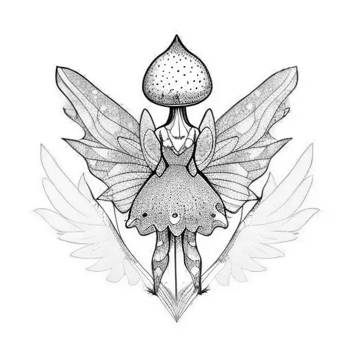 Mushroom With Fairy Wings
