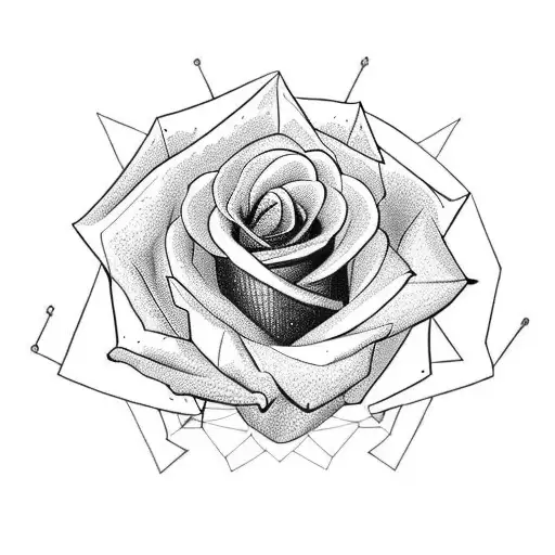 Militar Spear Rose And Hummingbird