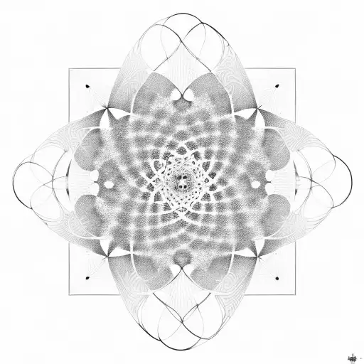 A Cymatics-inspired Geometric Pattern Incorporating The 528Hz Sound Wave On Water