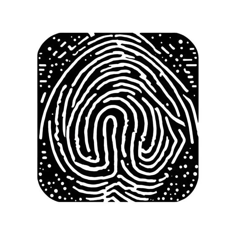 Fingerprint With Name And Date