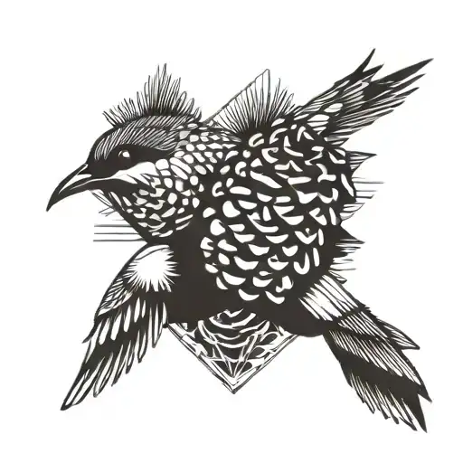 Pine Cone Swallow Bird At The Beach