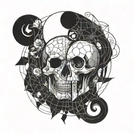 Skull Yin Yang