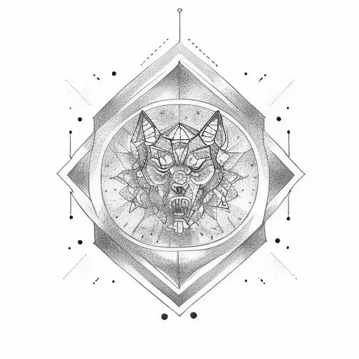 A Tattoo Design Inspired By The Word 'Masardo' And The Number 2147 In Sketch Style