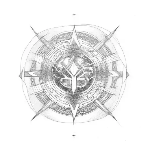 Shamanic Symbol Of Merging With The Earth And Rebirth